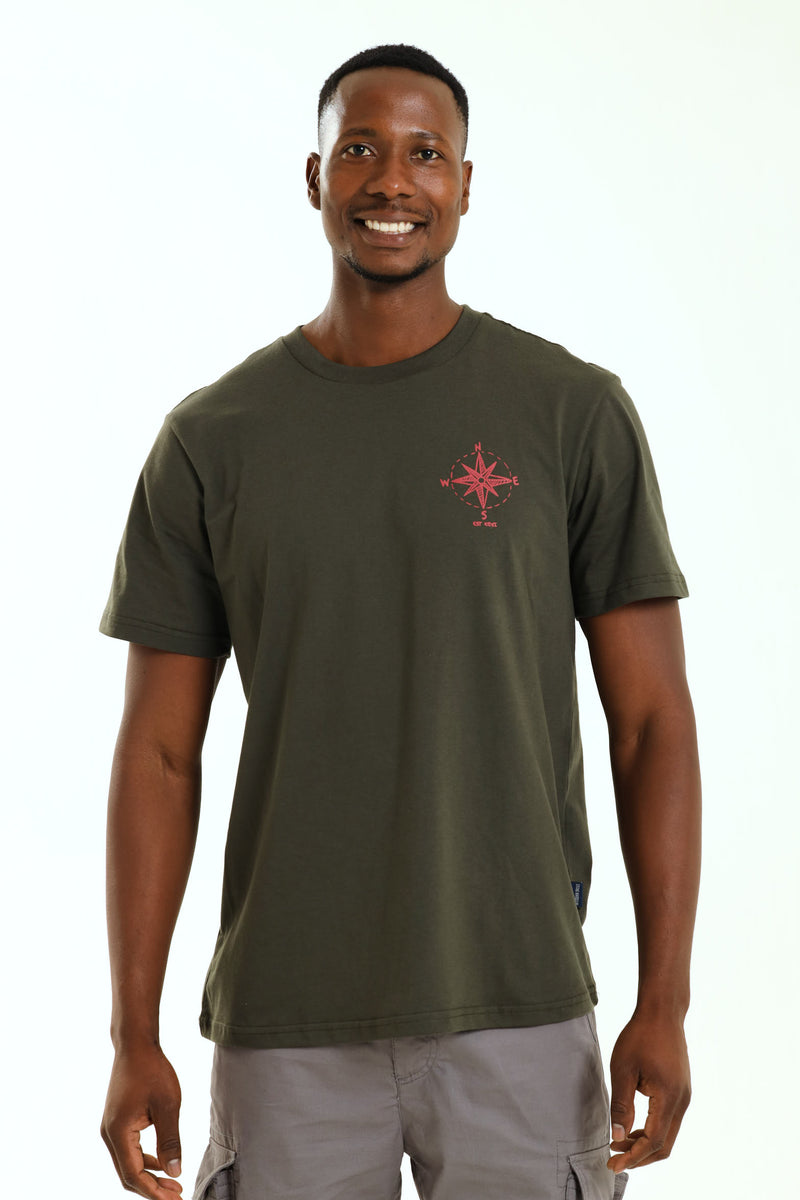 Lake Kayak Front & Back Tee - Fatigue