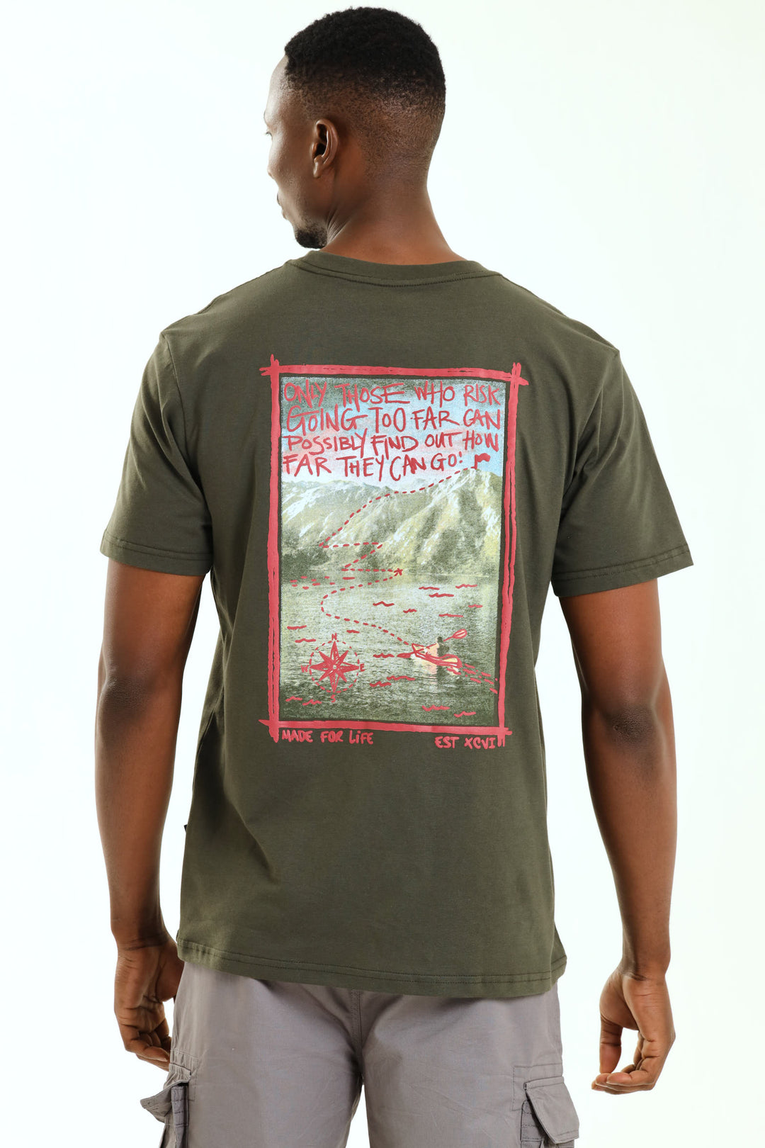Lake Kayak Front & Back Tee - Fatigue