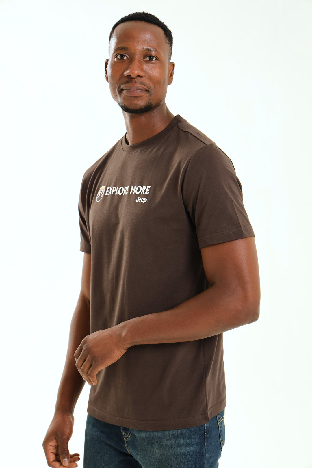 Explore More Graphic Tee - Brown