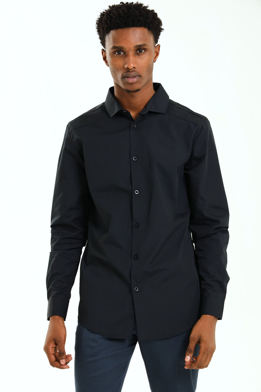 Panel Shirt - Black