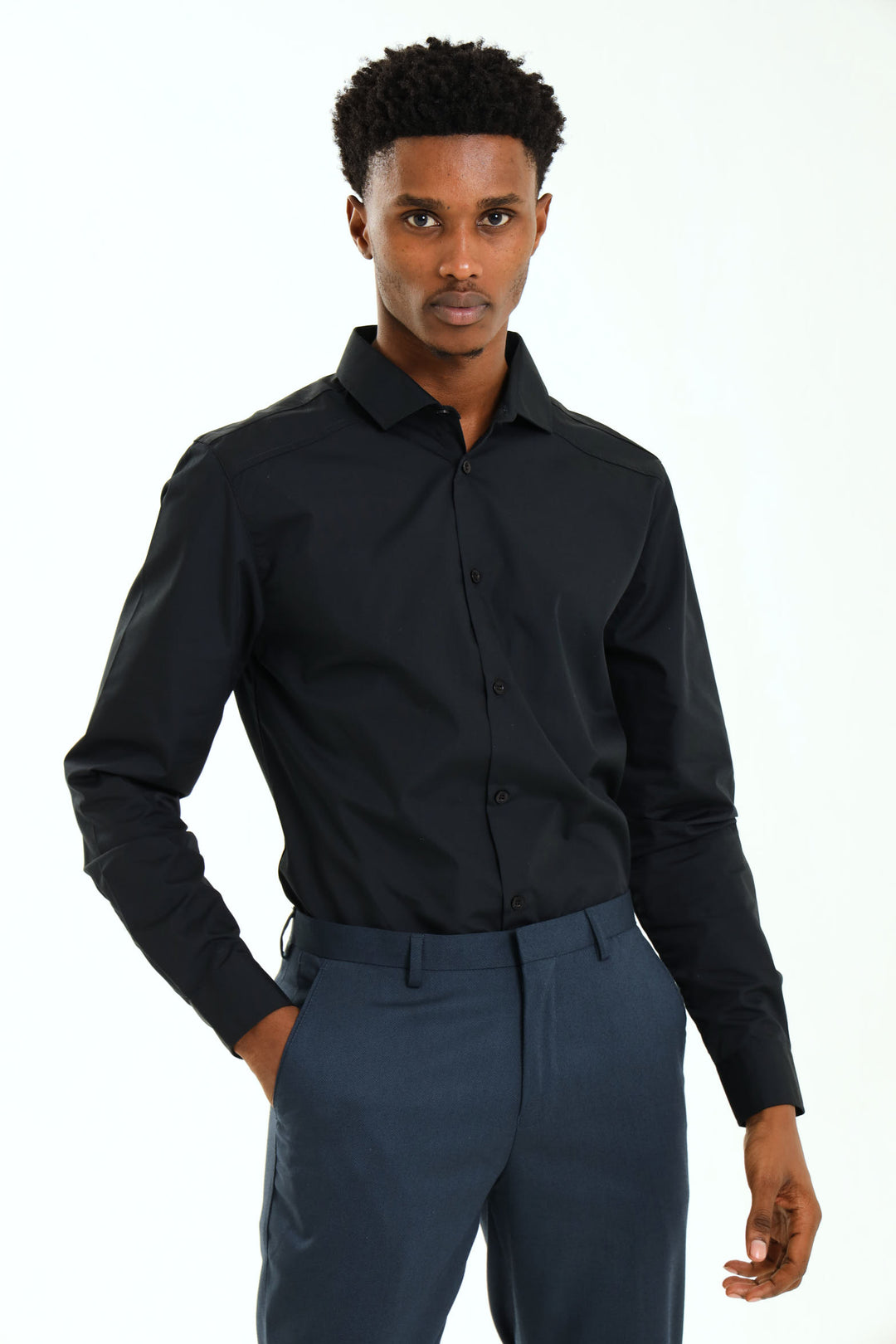 Panel Shirt - Black