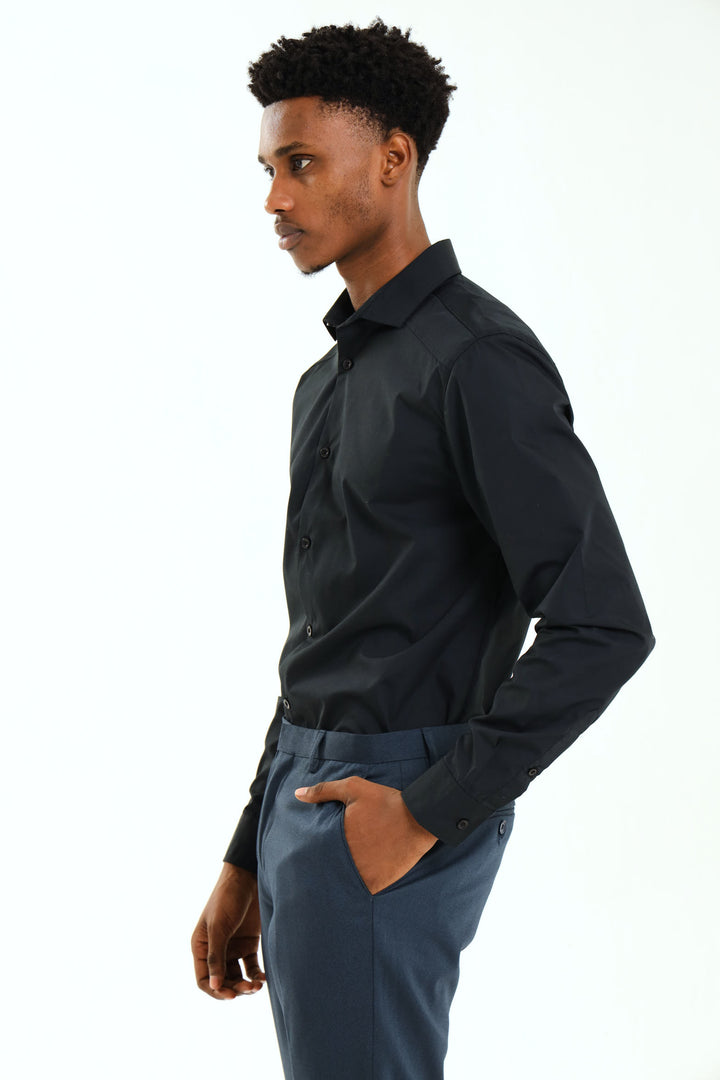 Panel Shirt - Black