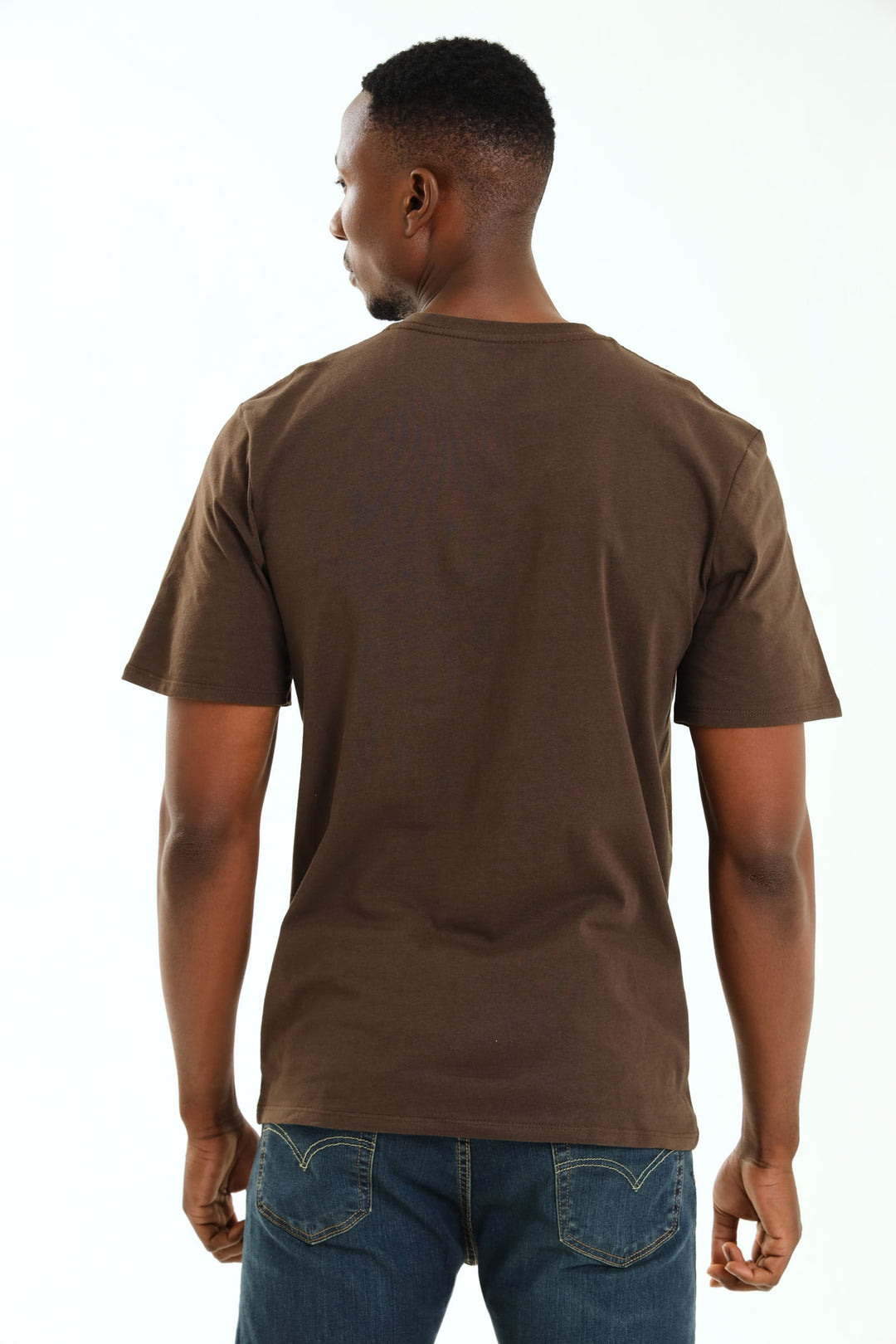 Stone Denim Indigo Trading Chest T-Shirt - Chocolate