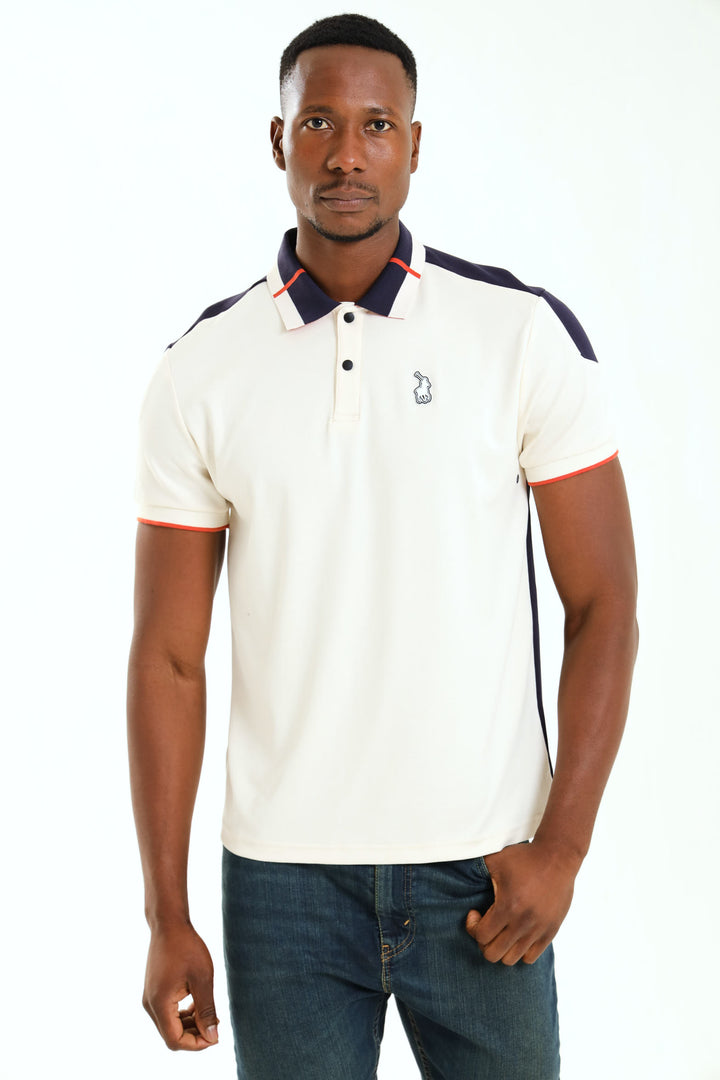 Thando Colour Block Sport Golfer - White/Navy