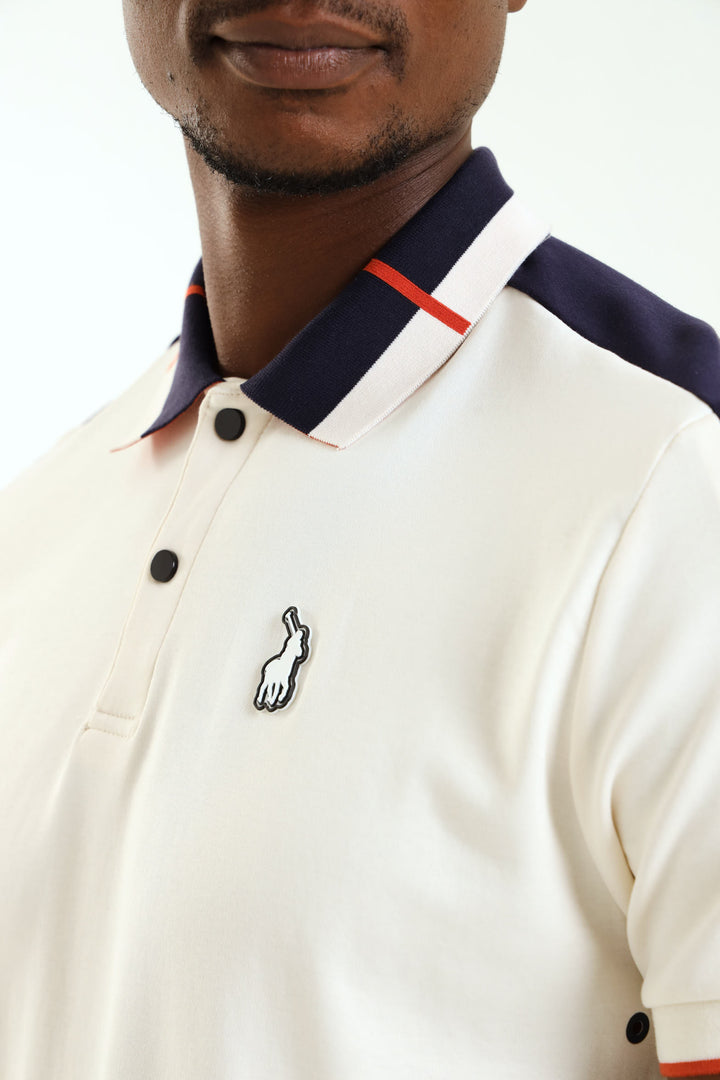 Thando Colour Block Sport Golfer - White/Navy