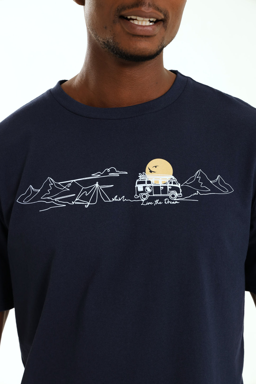 Camper Combi Tee - Navy