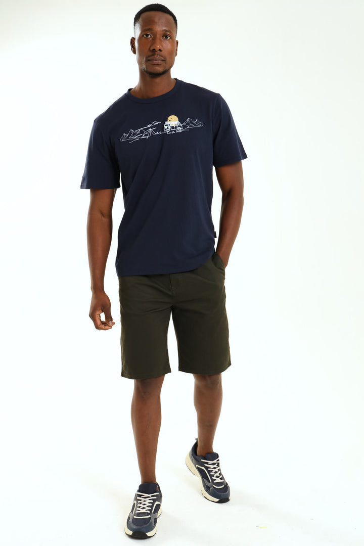 Plain Chino Short - Fatigue