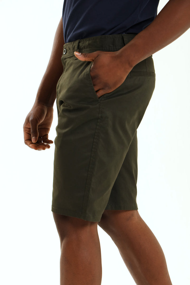 Plain Chino Short - Fatigue