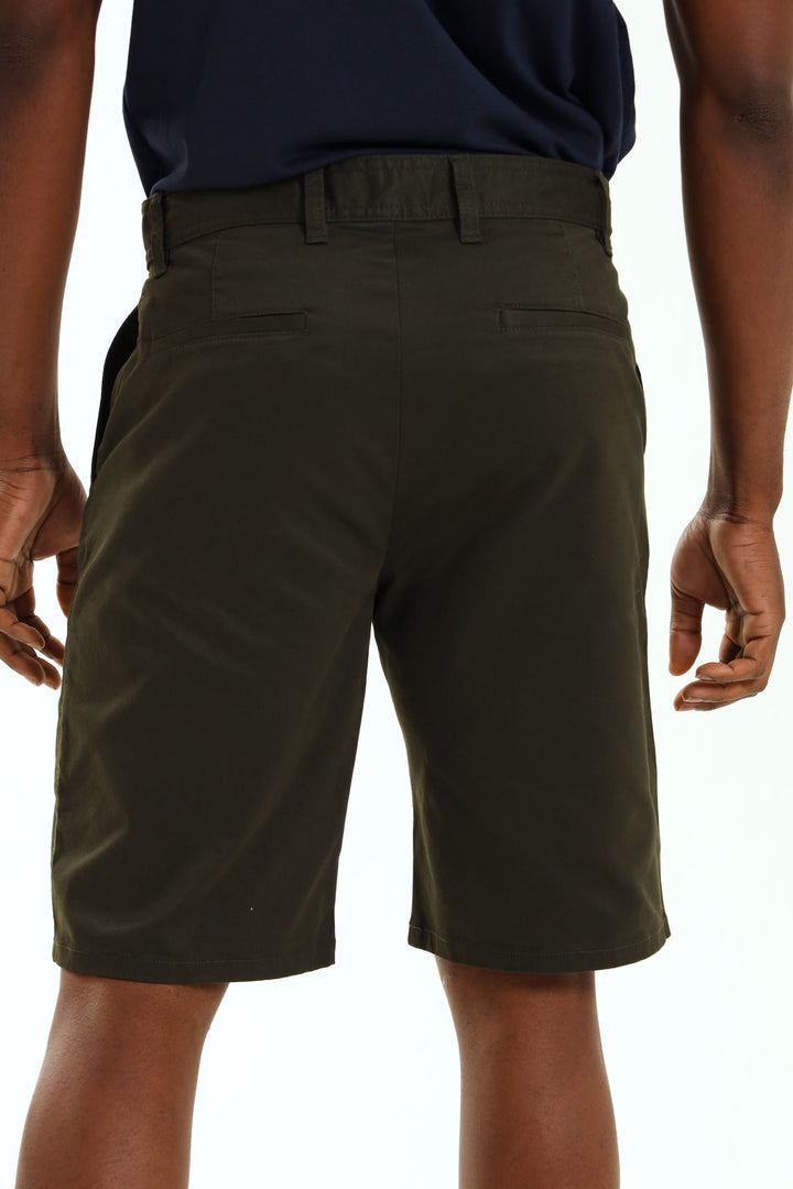 Plain Chino Short - Fatigue
