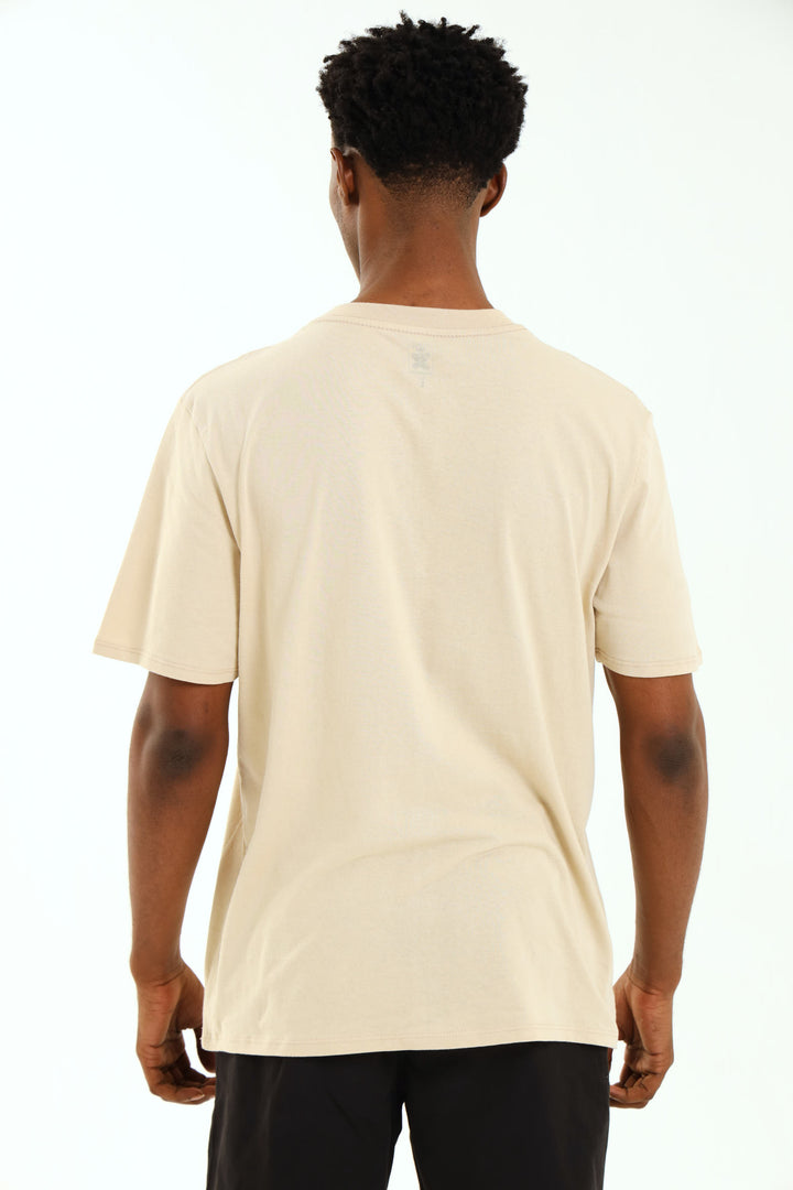 Chilled Nation Print Tee - Stone