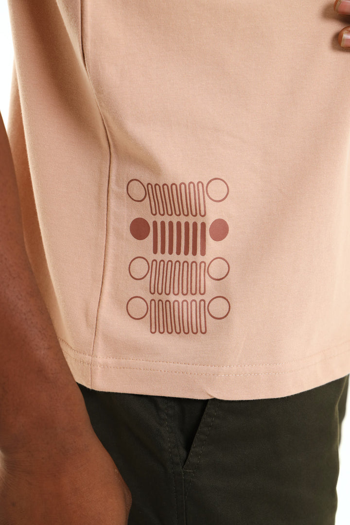 Fashion Graphic Tee - Taupe
