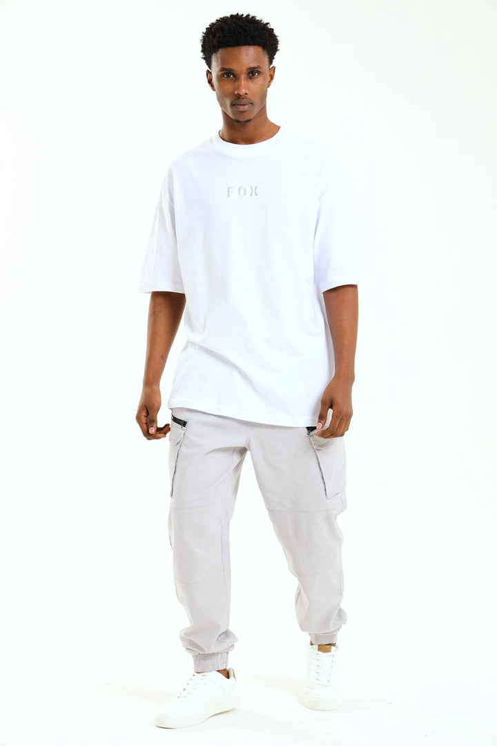 Short Sleeve Boxed In Tee - White