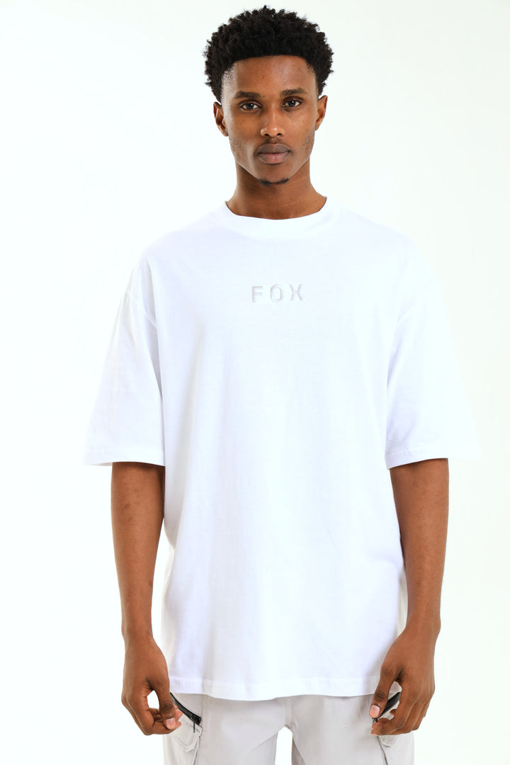 Short Sleeve Boxed In Tee - White