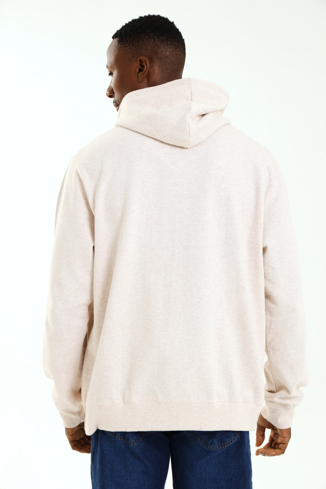 Hooded Fleece Sweat - Stone