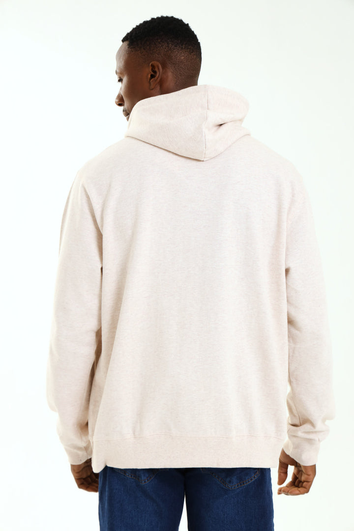 Hooded Fleece Sweat - Stone