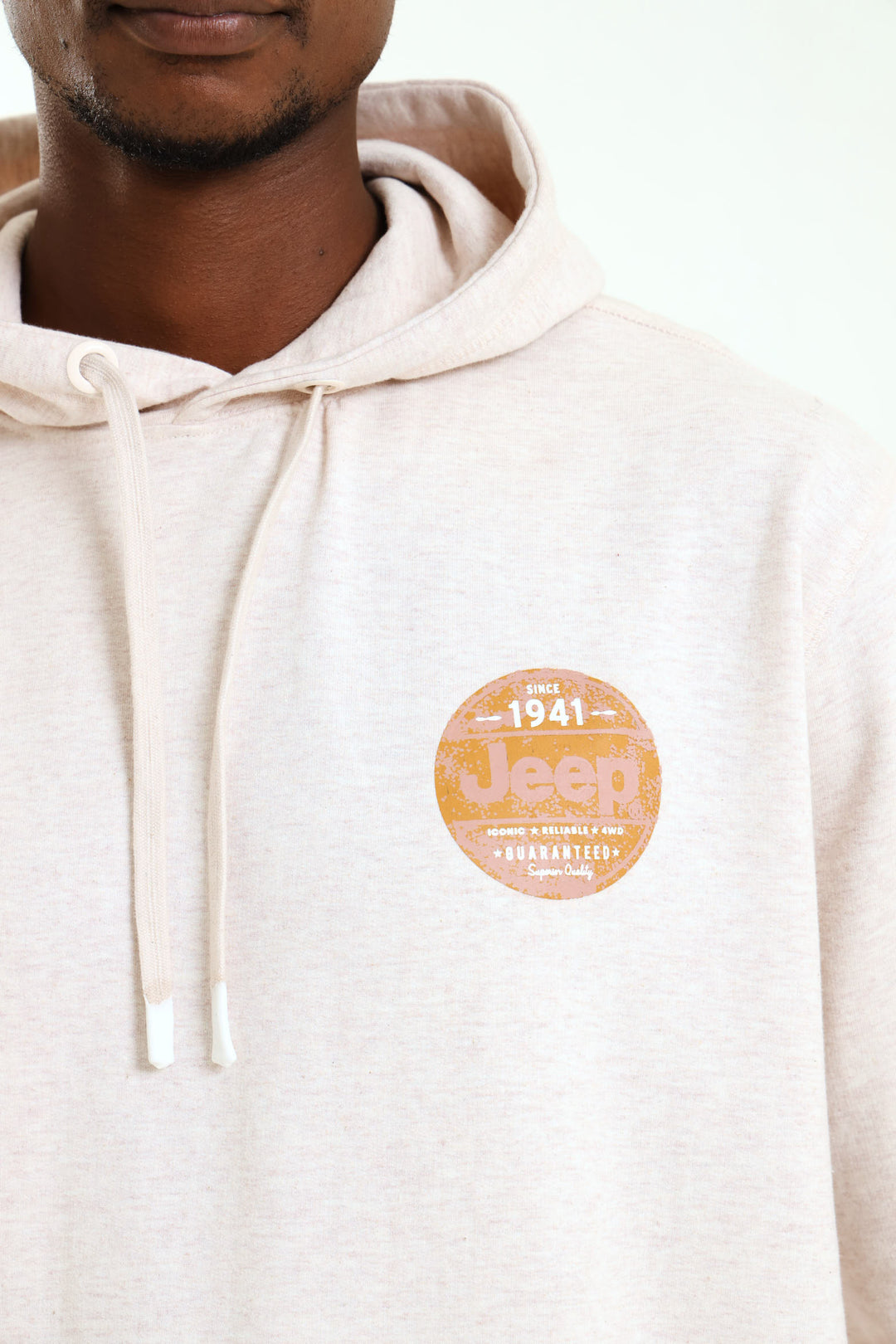 Hooded Fleece Sweat - Stone