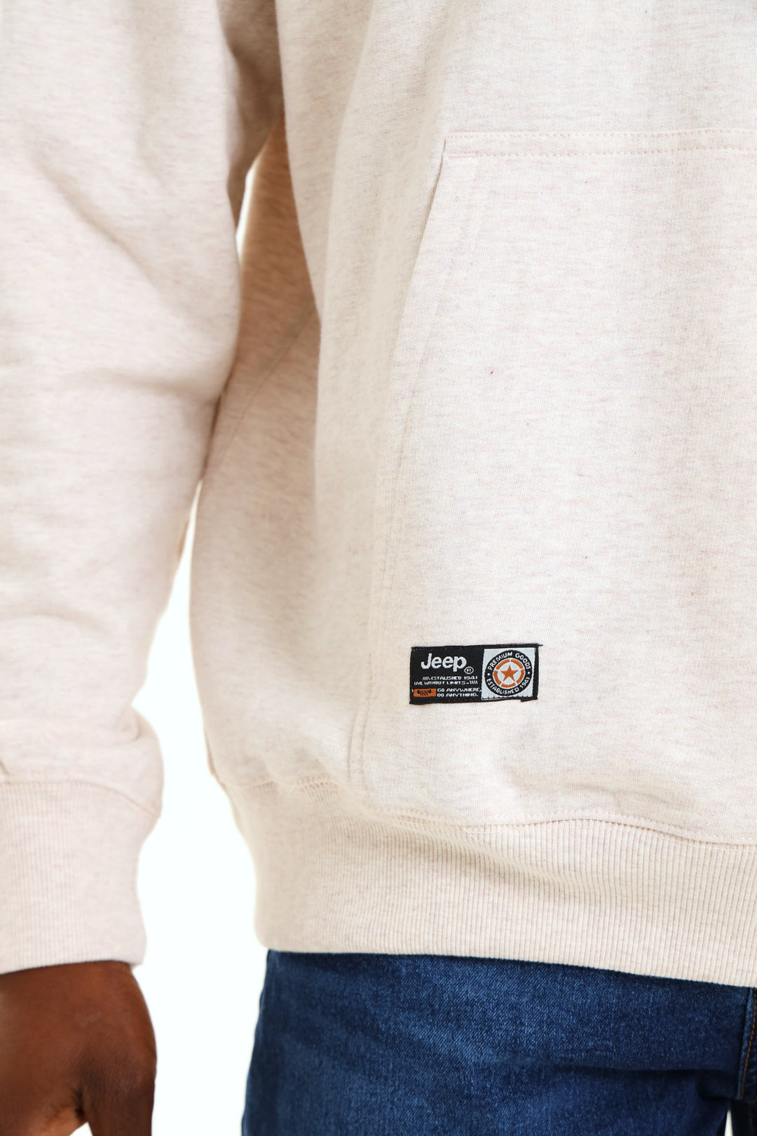 Hooded Fleece Sweat - Stone