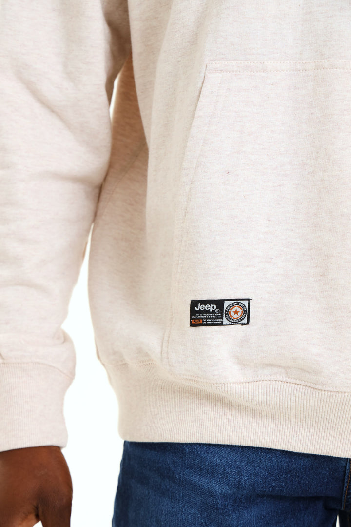 Hooded Fleece Sweat - Stone