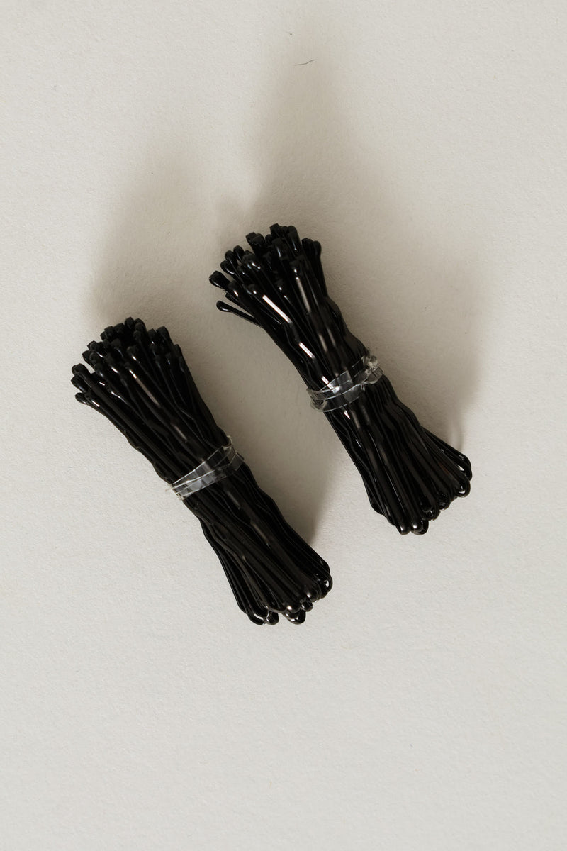 60 Pack Hair Clips - Black