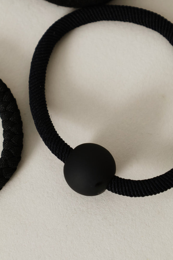 4 Pack Hair Bands - Black