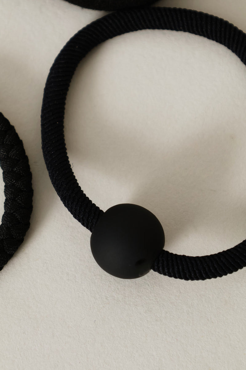 4 Pack Hair Bands - Black