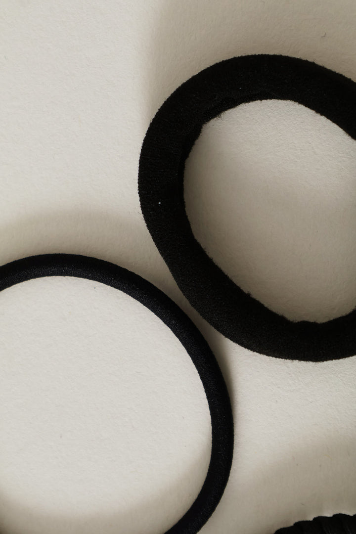 4 Pack Hair Bands - Black