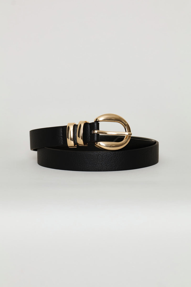 Double Metal Puller Belt - Black