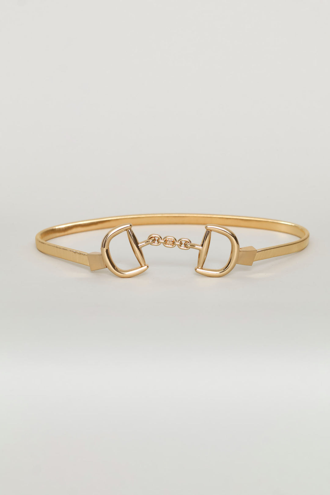 Snaffle Stretch Waist Belt - Gold