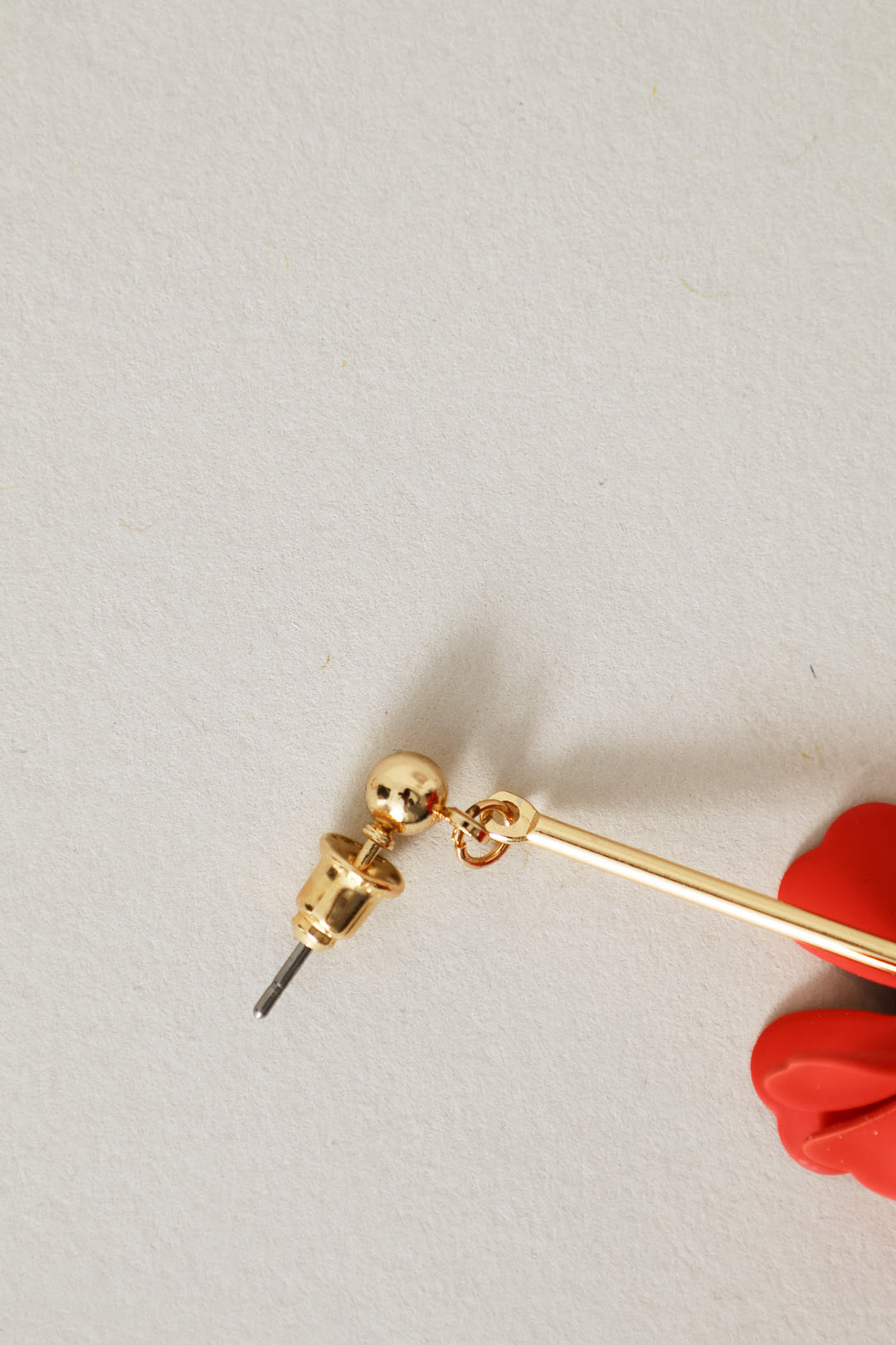 3 Petal Drop Earrings - Gold