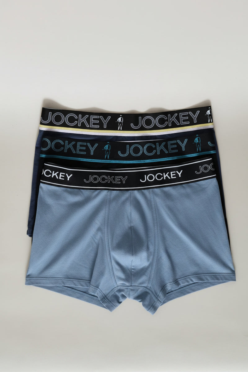 3 Pack Digi Short Trunk - Black/Blue/Indigo