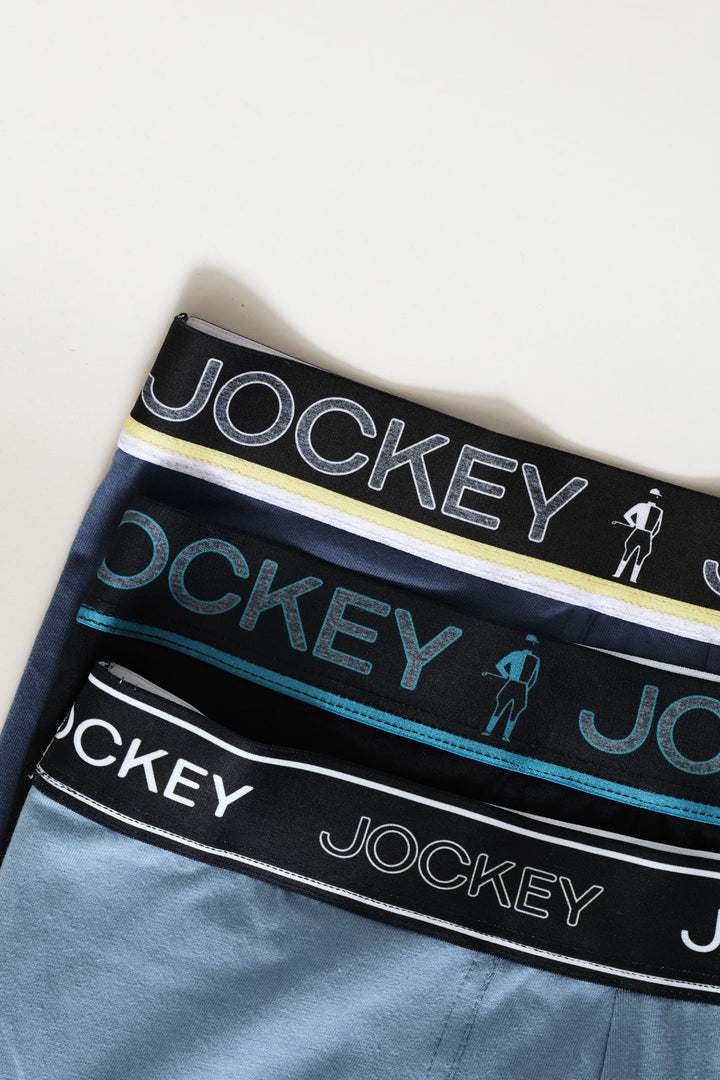 3 Pack Digi Short Trunk - Black/Blue/Indigo