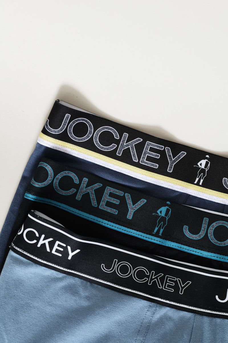 3 Pack Digi Short Trunk - Black/Blue/Indigo