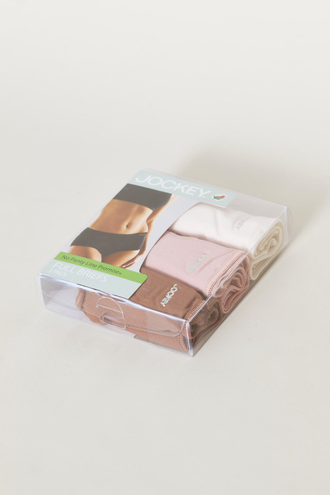 3 Pack Brief Panties - Pink/Natural