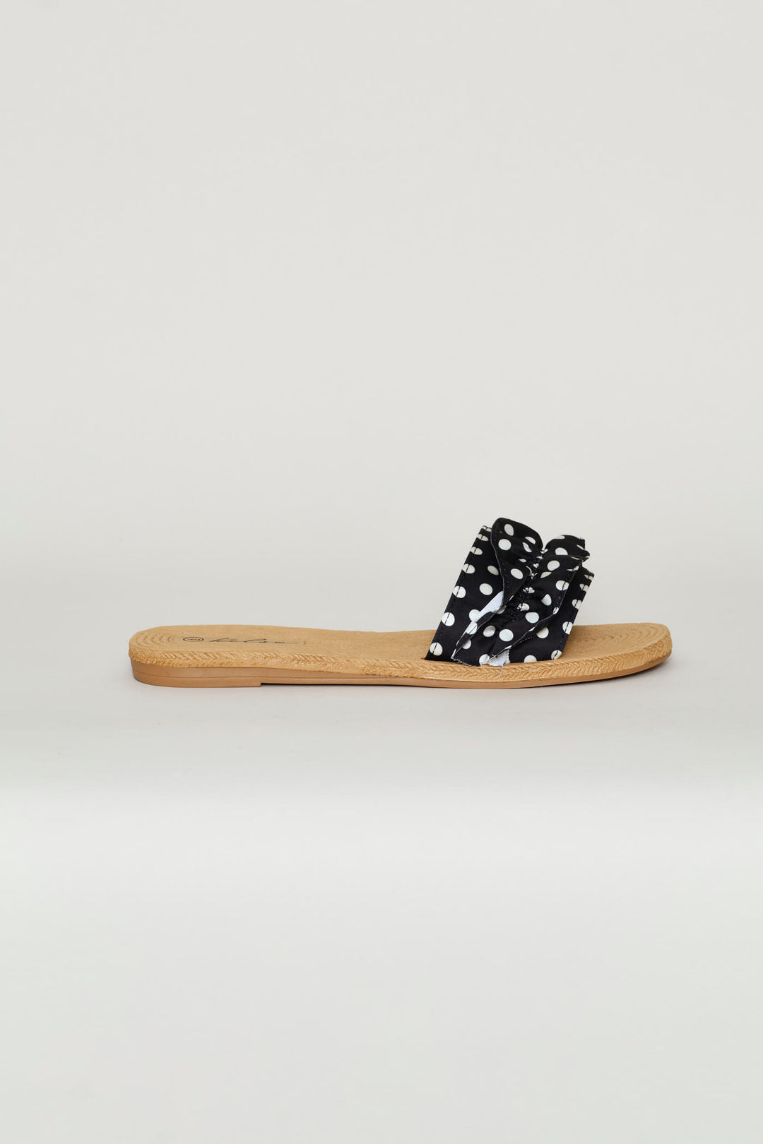 Frill Polka Dot Mule Sandal - Multi