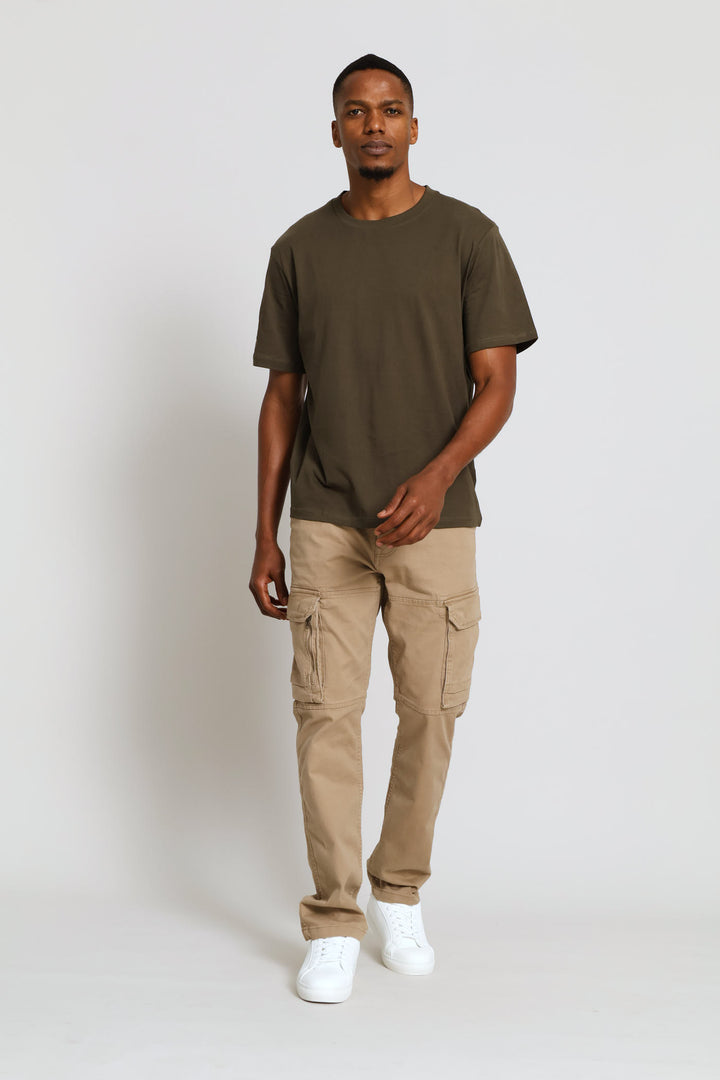 Plain Crew Tee - Olive