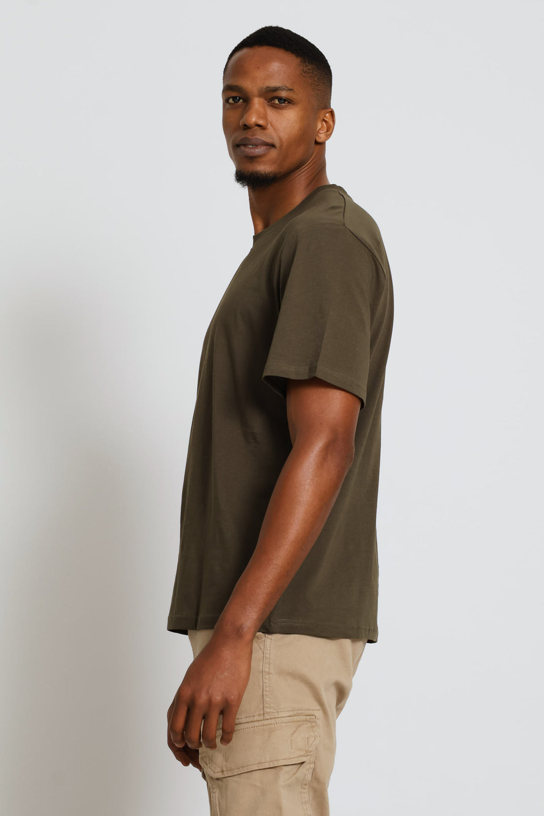Plain Crew Tee - Olive