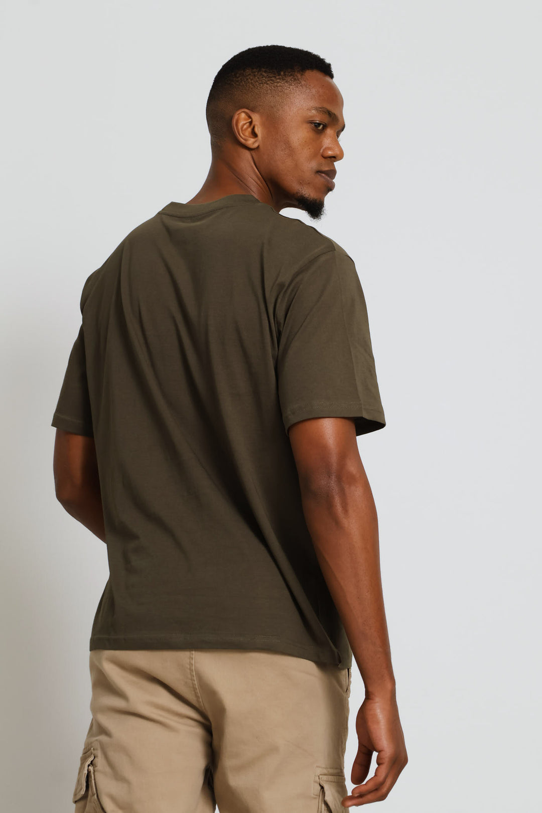 Plain Crew Tee - Olive