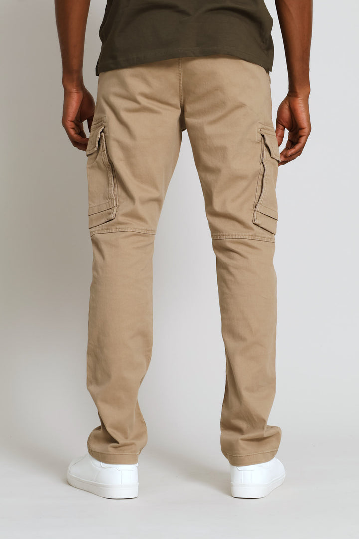 Cargo Side Bellows Pocket Pant - Taupe
