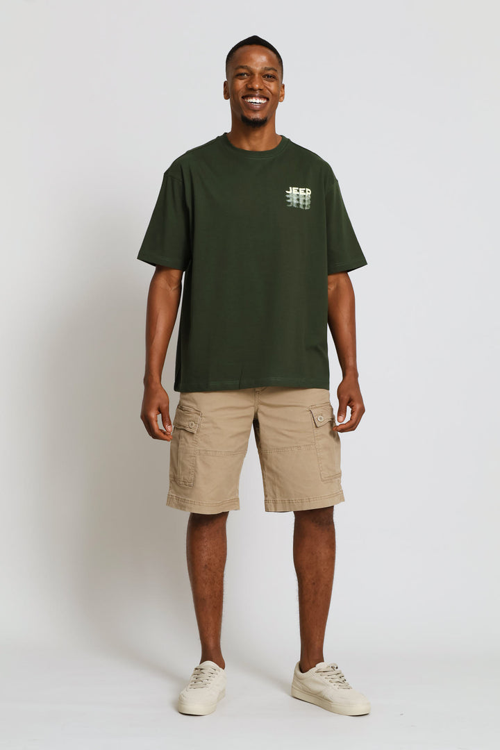 Oversized Fade Tee - Olive