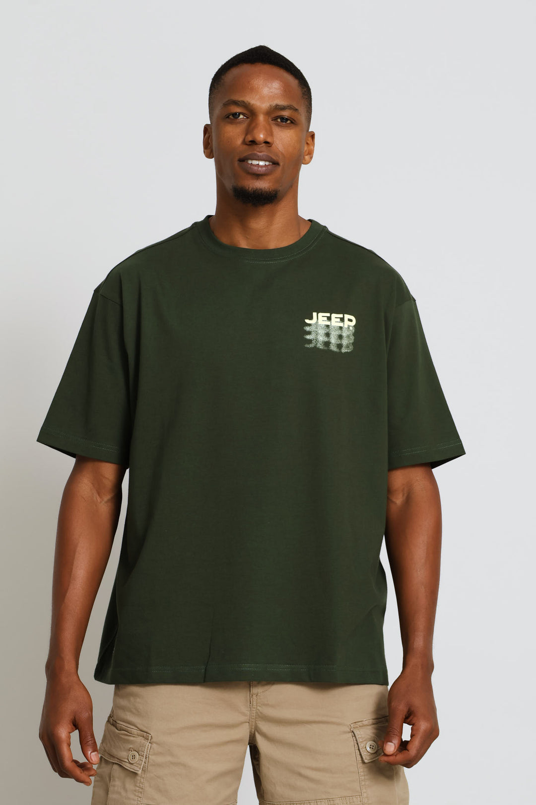 Oversized Fade Tee - Olive