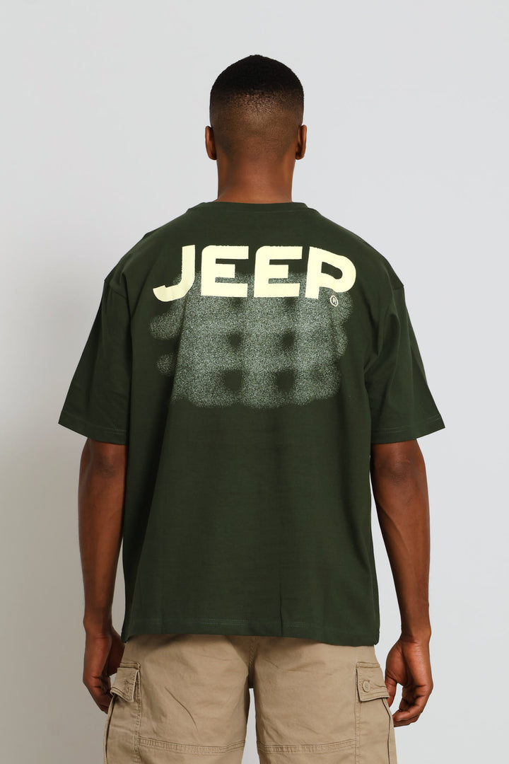Oversized Fade Tee - Olive