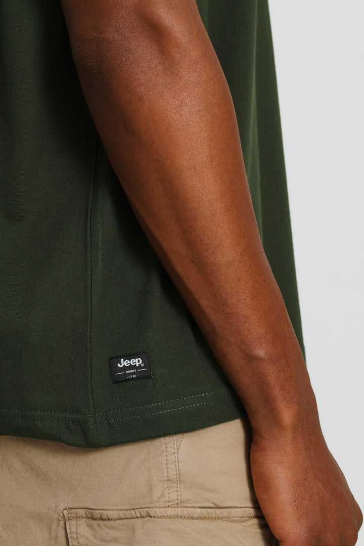 Oversized Fade Tee - Olive