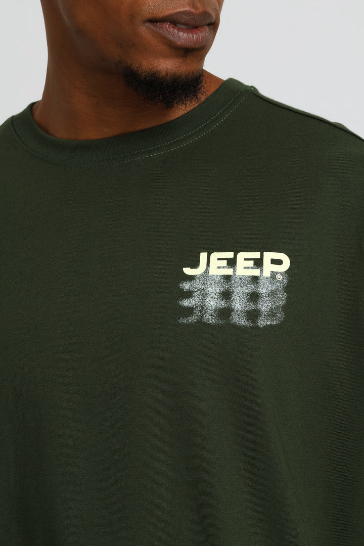 Oversized Fade Tee - Olive