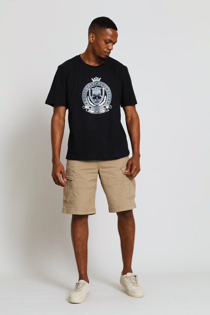 Polo Club Foil Tee - Black
