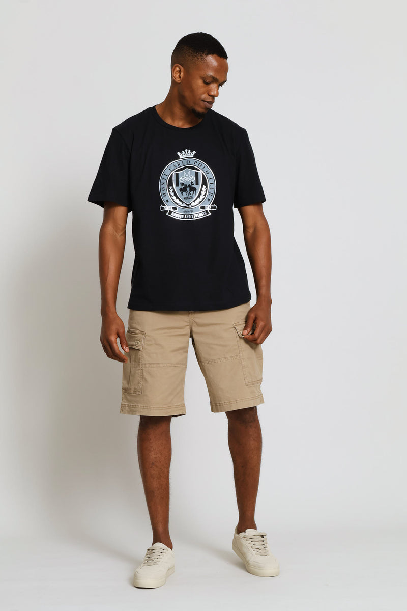 Polo Club Foil Tee - Black