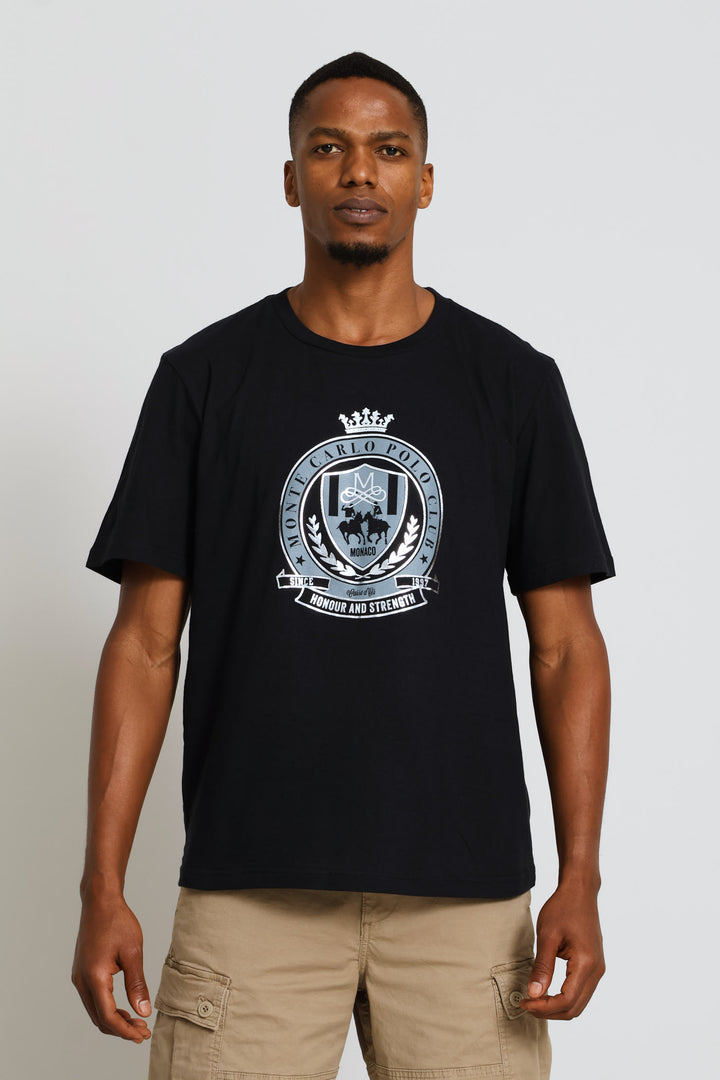 Polo Club Foil Tee - Black