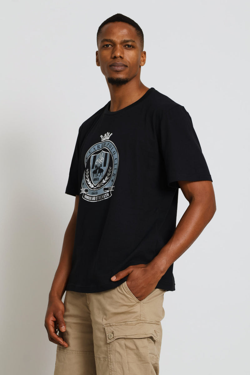 Polo Club Foil Tee - Black