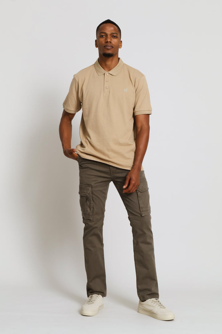 Cargo Side Bellows Pocket Pant - Khaki