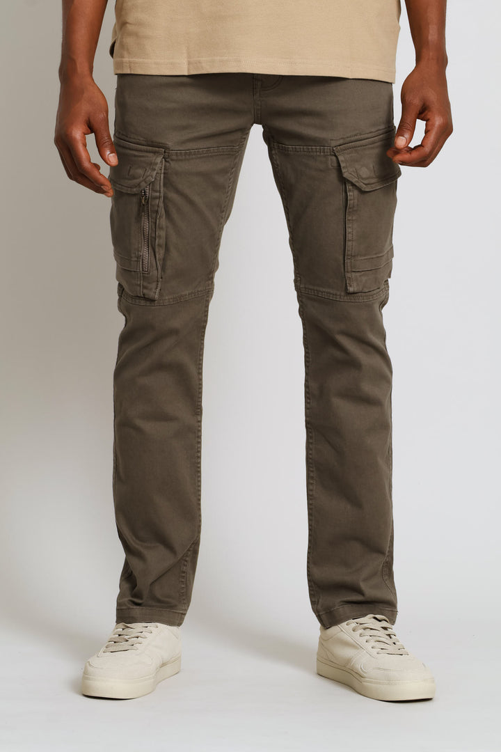 Cargo Side Bellows Pocket Pant - Khaki
