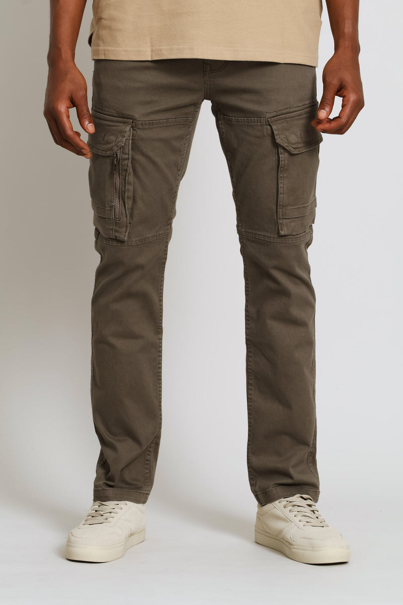 Cargo Side Bellows Pocket Pant - Khaki
